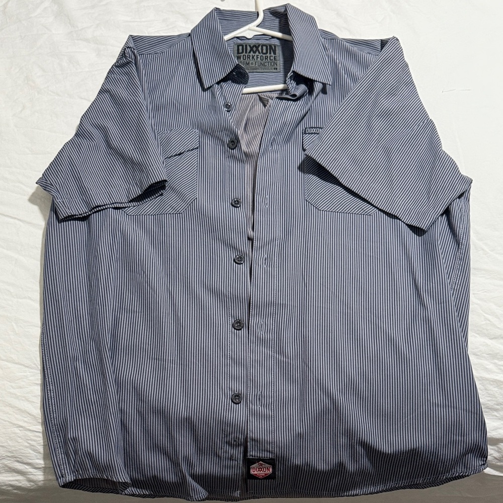 DIXXON Men's Striped Gray Shirt Jacket